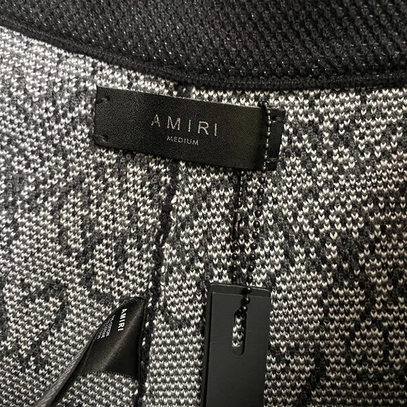 Amiri Mens Black Retro Print Sports Shorts Size M - Picture 2 of 7